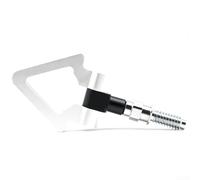Car Modification Triangle Tow Hook for Front Bumper with Anodized Finish and Japanese European Influence (European style Silver)