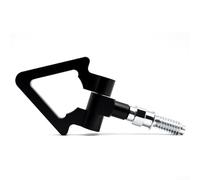 Car Modification Triangle Tow Hook for Front Bumper with Anodized Finish and Japanese European Influence (European style Black)