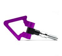 Car Modification Triangle Tow Hook for Front Bumper with Anodized Finish and Japanese European Influence (European style Purple)
