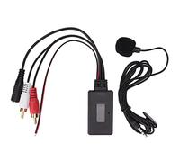 Car Module IN Adapter IN Cable 5 0 Car Handsfree Microphone Receiver ABS Wearproof aging for 2RCA Car Radio Stereo Left Right Channel 2RCA Input MP3 WMA WAV Support Music Streaming