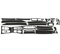 Car Molding Strip 1 Set Sticker Vinyl Black 3D Carbon Fiber Texture Appearance For BMW For X5 E70 2007-2013 DIY Interior Accessories Molding Trim Car Centre Console Panel Trim