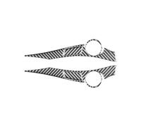 Car Molding Strip Carbon Fiber Car Steering Wheel Accent Button Cover Frame Trim For Toyota For Prius 2009-2015 Interior Sticker Accessories