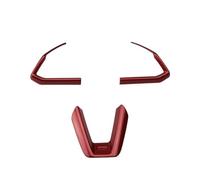 Car Molding Strip For Mazda 2 3 6 For Demio For CX3 For CX-5 For CX7 For CX9 For Axela For ATENZA Car Steering Wheel Trim Circle Sequins Cover Sticker Car Interior(Red)