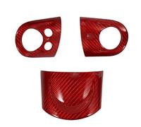Car Molding Strip For Mini For Cooper R55 R56 R57 Carbon Fiber Interior Trim Car Steering Wheel Button Cover Sticker