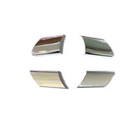 Car Molding Strip For Vw For Polo 2004 2005 2006 2007 Car Steering Wheel Button Panel Cover Trim Sticker Accessories(Silver)