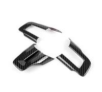 Car Molding Strip Steering Wheel Cover Sticker Trim For Mustang 2015 2016 2017 2018 2019 Car Styling Interior Carbon Fiber Decorative 3pcs