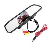 Car Monitor, 4.3 Inch TFT LCD Rear View Screen with Dual AV Input 480x272 Resolution Backup Camera Monitor for Vehicle