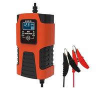 Car Motorcyle Battery Charger 6V/12V 2A Multiple Protection Intelligent Pulse Repair 3-Stage Automatic Charging Battery-Charger Powerful Rapid Charging(Red)