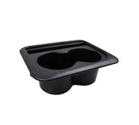 Car Moulding Strip 2 Cup Holder Central Armrest Tray Shock-Absorbing Drink Stand Space-Saving Convenient Car Interior Accessory Interior Decoration Trim