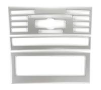 Car Moulding Strips For B&enz For E Class Coupe W207 C207 2009-2013 Car Console CD Panel Frame Decoration Carbon Pattern Trim(Silver)