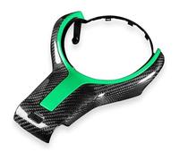 Car Moulding Strips For B&MW F20 F22 F30 F31 F32 F33 F36 F10 F06 F12 F13 F15 F16 Carbon Fiber Car Interior Steering Wheel Cover Trim(Green)