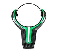 Car Moulding Strips For B&MW F87 F80 F82 F10 F06 F12 F13 Car Steering Wheel Cover Trim Carbon Fiber(Green)