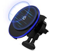 Car Mount Charger 15W Magnetic Car Wireless Charger for Samsung Galaxy S25 Ultra S25 Edge S25 Plus S24 FE Z Fold 6 Flip 6 S23 S22, Air Vent Phone Holder Wireless Adapter for iPhone 16e 16 Pro Max 15