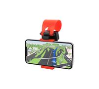 Car mount clip for smartphone-Red and clip.