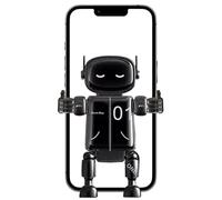 Car Mount Phone - Robot Design Air Vent Phone Holder, Anti-Shock Cell Phoe Cradle, Automatic Grab Mobile Stand, Universal Car Dashboard Mount With 360-Degree Rotating Secure Grip Mechanism | For All