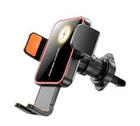 Car Mount With Charging Induction - ABS PC Material | 3 Inch Three Axis Linkage 145g, Automotive Navigation Bracket | Wireless Charging Vent Bracket System And Car Phone Holder