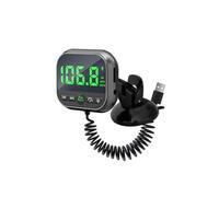 Car-Mounted Head Up Display with Bluetooth 5.3, FM Transmitter, Fast Charging, and Speedometer for Safer Driving