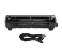 Car Mounted Seat Cooling Fan, USB Powered 3 Speeds Quiet Portable Headrest Fan for Car RV Truck with Adjustable Airflow, ABS Material for Back Seat Passenger Comfort (Black)