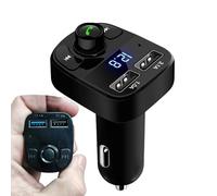 Car Mp3 Music Player - Fm Transmitter, In-Car Audio Adapter | Verstile Led Screen Support Tf Card & Usb Flash Drive, Hands- Calling Radio Adapter With Led Screen For