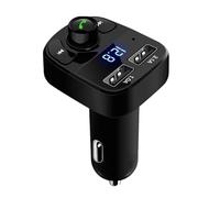 Car MP3 Player - Wireless FM Transmitter, Bluetoth Radio Adapter | Hands-fre Music Streaming Device, LED Display Audio Receiver, Compact Car Accessory for SUV Truck Driving Time