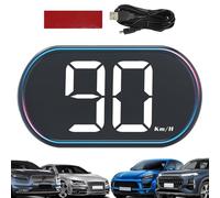Car MPH Speedometer - GPS HUD Display, Digital Dashboard Unit, Smart Vehicle Gauge | Compact Real Time Driving Monitor, Windshield Projection System For Trucks RVs SUVs Highway Trip Data Overview