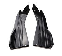 car mud flap Universal Rear Bumper Spoiler Canard Fin Diffuser Winglet Side Skirt Lip Wing Trim Wrap Angle Splitter Guard Pretective 1 Pair(Black)
