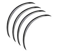 Car Mud Flaps Car Arch Wheel Fender Extension Protector Lip Anti-Scratch Soft Strip Wheel Eyebrow Lip Fender Car Truck SUV(4 x Black)