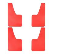 Car Mud Flaps Car Universal Black RED Carbon Fiber Effect Splash Guards Mud Flaps Molded Mudguards Fender Cover Front Rear For Dirt Protection(4pcs Red)