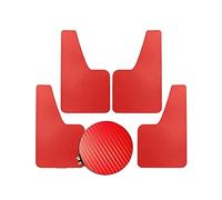 Car mud flaps Carbon Fiber Texture Mud Flaps Mudflaps Splash Guards For Ford For Focus ST RS SE LT XR5 Mk MK1 RS500 Car Mudguards(Red)