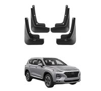 Car Mud Flaps for Hyundai Santa Fe 2019-2023 - 4pcs ABS Fender Cover Set - Waterproof Splash Protection Fender - Enhances Trim Line - Sporty Look