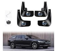 Car Mud Flaps for Volvo V90,PP Material Front and Rear Mudflaps With Badge Car Wheel Fender Splash Guards Full Protection Fender Splash Waterproof Styling Body Accessories