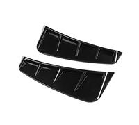 car mud flaps Universal Automobile Side Wing Leaf Panel Accessories Air Outlet Trim Flow Hood Exterior Style Decorative(Bright black)