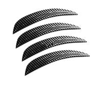 car mudguard Carbon Fiber Rubber Car Wheel Eyebrow Universal Protector Trim Fender Flare Extension Arches Mud Flap Splash Guards(Carbon Fiber 4pcs)