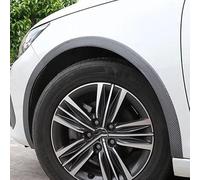 Car Mudguards 1Set Universal Car Wheel Arch Carbon Fiber Pattern Guard Protector Lip Trim Strip Anti Scratch Extension Kit Car Wheel Fender(2PC 4.5Carbon fiber)