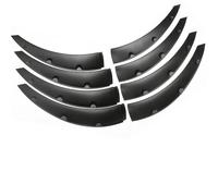 Car Mudguards 8pcs Wide Wheel Arch Protector Black For Car SUV Off-road Eyebrow Mudguard Exterior Modification Accessory Car Wheel Fender