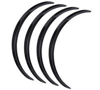 Car Mudguards Car Wheel Eyebrow Arch Trim Lips Strip Flares Mudflaps for VW for Golf for Sagita for Caddy for Passat for Polo for Jetta Car Wheel Fender(4Pcs-Glossy Black)