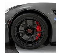 Car Mudguards For Corvette For C7 2014-2019 2Pcs Front Wheel Eyebrow Trim Fender Glossy Black Carbon Fiber Look Body Kit Wheel Arch Trims(Glossy Black)