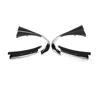 Car Mudguards For Corvette For C7 2014-2019 2Pcs Front Wheel Eyebrow Trim Fender Glossy Black Carbon Fiber Look Body Kit Wheel Arch Trims(Add fenders Black)