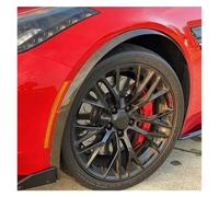 Car Mudguards For Corvette For C7 2014-2019 2Pcs Front Wheel Eyebrow Trim Fender Glossy Black Carbon Fiber Look Body Kit Wheel Arch Trims(Carbon Fiber Look)