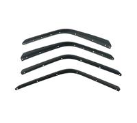 Car Mudguards For Jeep For Wrangler JL 2018-2023 Wheel Fender Flares Extensions Strips Trim 4PCS 1Set Wide Body Front Rear Mudguard High Low Car Mud Flaps(High Fenders)