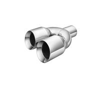 Car Muffler Exhaust Pipe Tail 2.5" In 3.5'' Out 9. Long Stainless Steel Bolt-On Slanted Cut Exhaust Tailpipe Tip Decoration Tips Square End