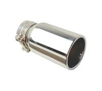 Car Muffler Exhaust Pipe Tail 3 Inch Inlet Exhaust Tip 4 Outlet IN 76mm Tailpipe Blue Burnt
