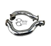 Car Muffler Exhaust Pipe Tail For BMW 135i 335i N54 E82 E87 E81 E90 E91 E92 2007-20123'' Exhaust Catless Turbo Pipe Twin Downpipe