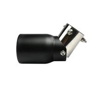 Car Muffler Exhaust Pipe Tail Stainless Steel Exhaust Tip 63mm/3.5"89mm Adjustable Universal Fit For Car SUV Single Rolled Edge Pipe With Bolt-On