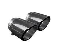 Car Muffler For Civic FK7 FK4 Hatchback 2016-2020 10th Gen Carbon Fiber Exhaust End Pipe Tip Tail Mouth Body Kit(Glossy)