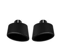 Car Muffler Pipe 1 Piece Universal Car Matte Carbon Fiber Muffler Tip Exhaust Pipe Nozzle Decoration Stainless Silver Oval 150mm Tilting Left Right End Pipes(Polishing-70mm)