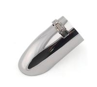 Car Muffler Pipe 1 Piece Universal Stainless Steel Grilled Blue Car Exhaust Pipe Tip Tailpipe Muffler Cover Car Styling End Pipes(Silver)