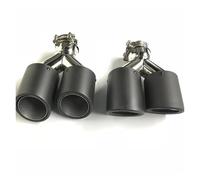 Car Muffler Pipe A Pair Left And Right Y Style Dual Carbon Fiber Stainless Steel Universal Auto Exhaust Tip Double Muffler Tip End Pipes(ID 57MM-OD 89MM)