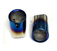 Car Muffler Pipe Car Exhaust Muffler Exhaust Pipe Trim Stainless Steel For BMW For 528i For 530i For 535i For 535d For F10 For F18 End Pipes(Blue 2PC)