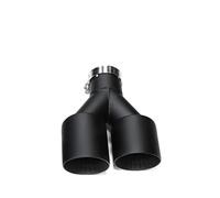 Car Muffler Tip 1Pcs For GTI MK7 For Golf7 Double Matte Black Stainless Steel Car Muffler Exhaust Tip System Pipe Universal Exhaust Tip U Type Nozzle Exhaust Tailpipe(Right ID63MMOD114MM)